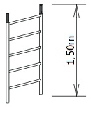 RÁM H 1,50 X 0,70m - 6 x příčka